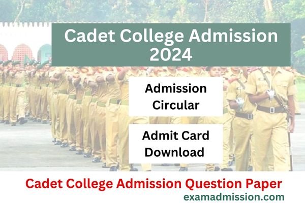 Cadet College Admission Question Paper