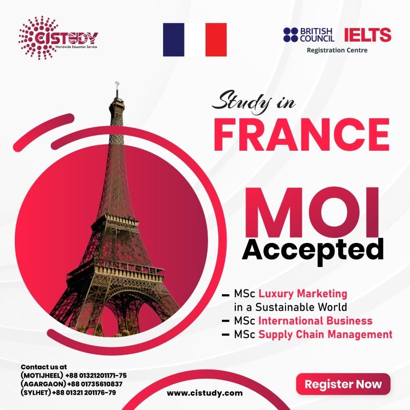 Study in France from Bangladesh